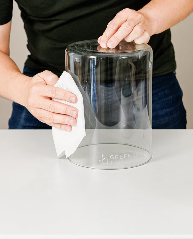 Flaschengarten TUBE - chlankes Glasdesign.