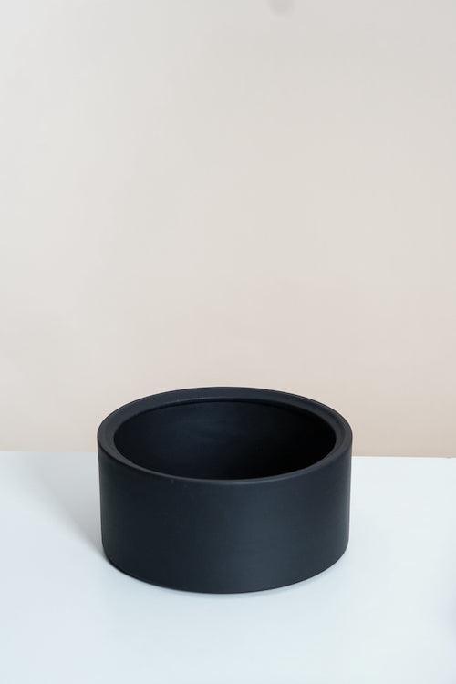 CERA Keramikschale schwarz (Höhe: 9 cm) für Flaschengärten - Greenery Living