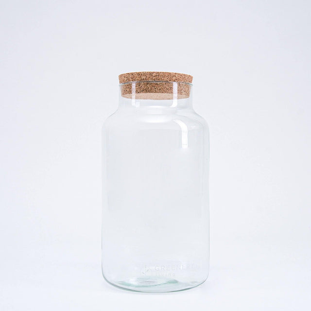 CORK Glas (Höhe: 35 cm) mit Kork-Deckel für Flaschengärten - Greenery Living